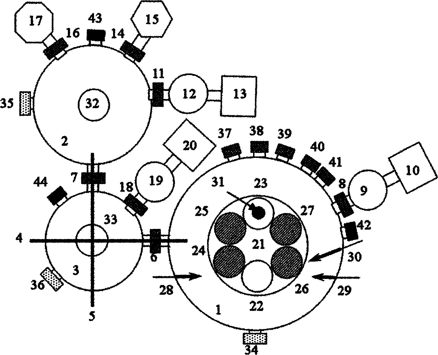 Multifunctional ion beam sputtering and etching and in-situ physical property analysis system