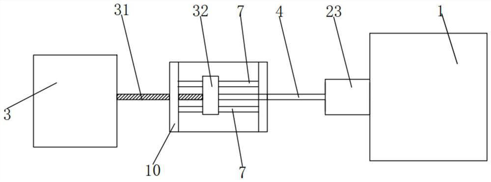 High-temperature and high-pressure water environment normal fretting wear test device