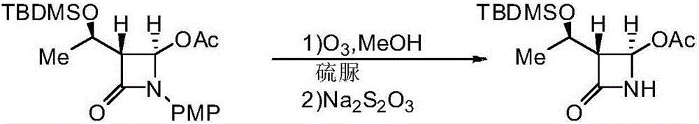 Process and device for synthesizing (3R, 4R)-4-acetoxyl-3-[(R)-1-tert-butyl dimethyl silica ethyl]-2-azetidinone