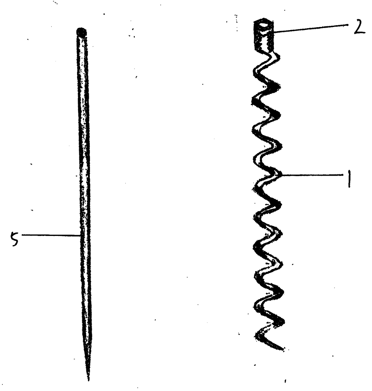 Screw nail for fixing fractured cancellous bone