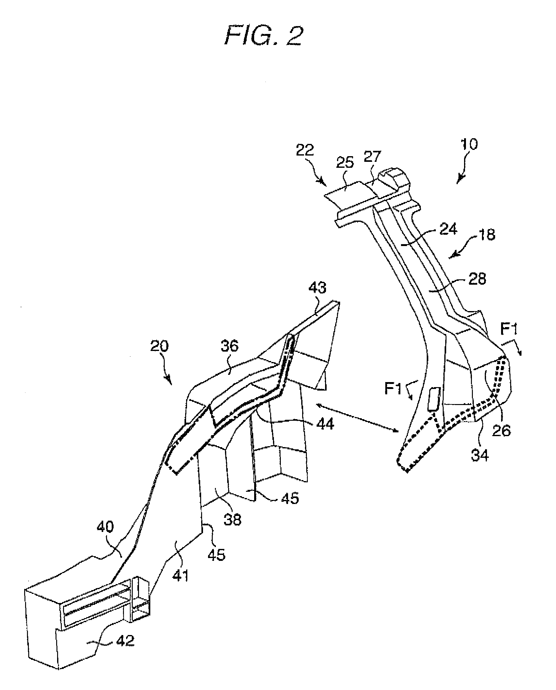 Pillar construction for vehicle