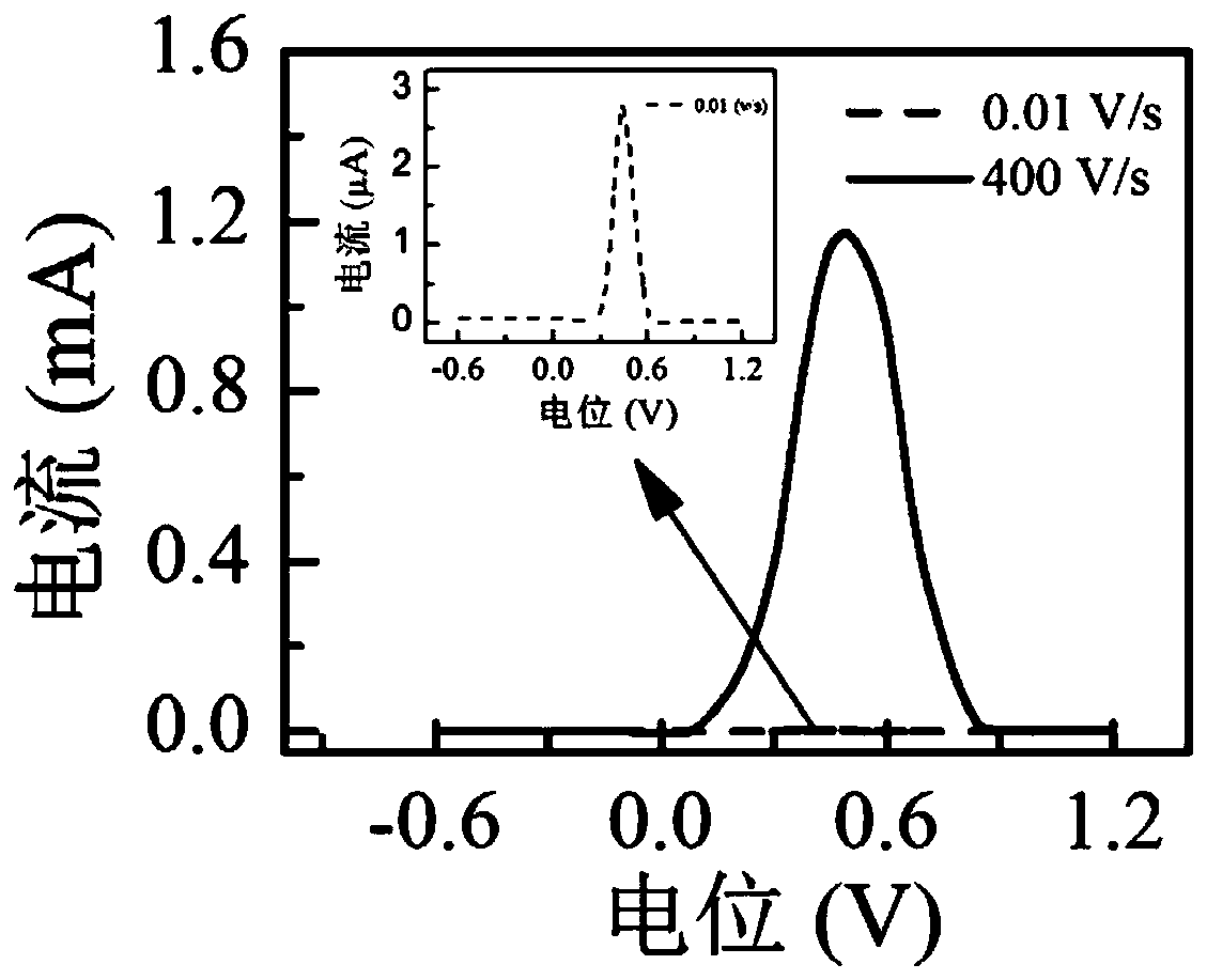 Preparation method and application of electrochemical biosensor for detecting mercury ions based on fast scanning cyclic voltammetry technology