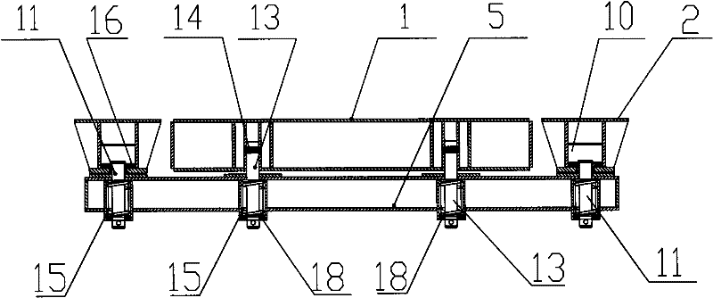 Landing beam sliding hydraulic support system for coal mine