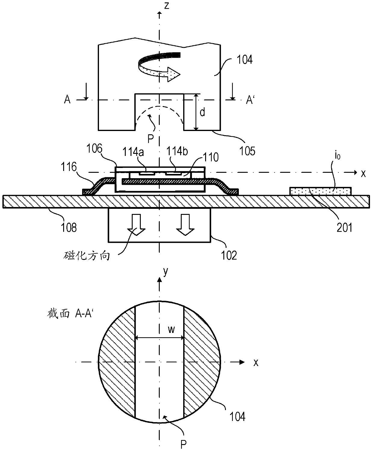 Magnetic angular position sensor