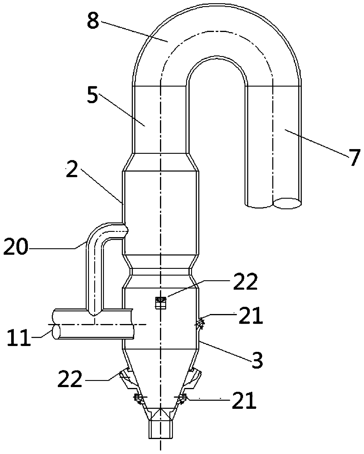 High-efficiency low-nitrogen environment-friendly decomposing device