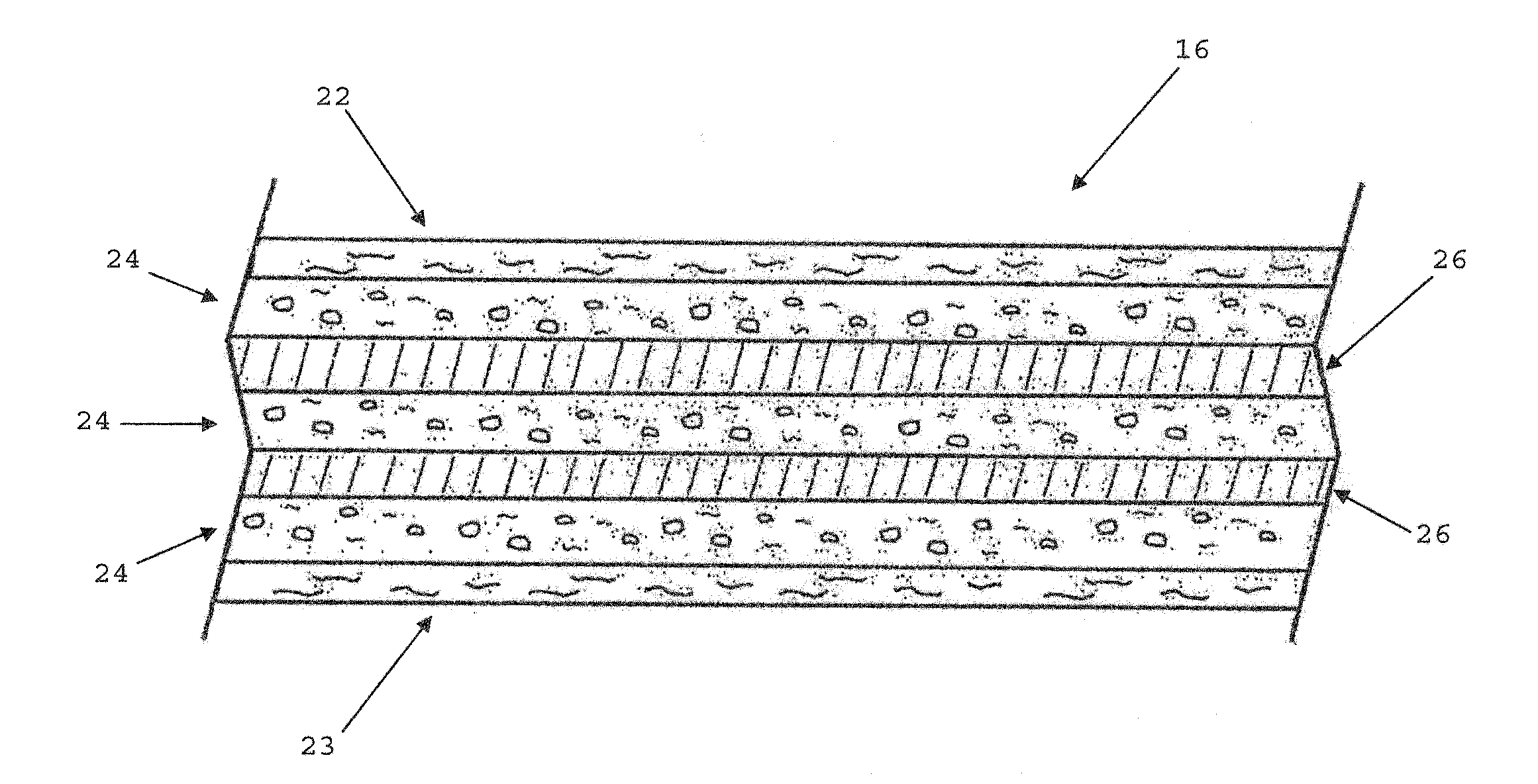 Absorbent laminate with multiple substrates