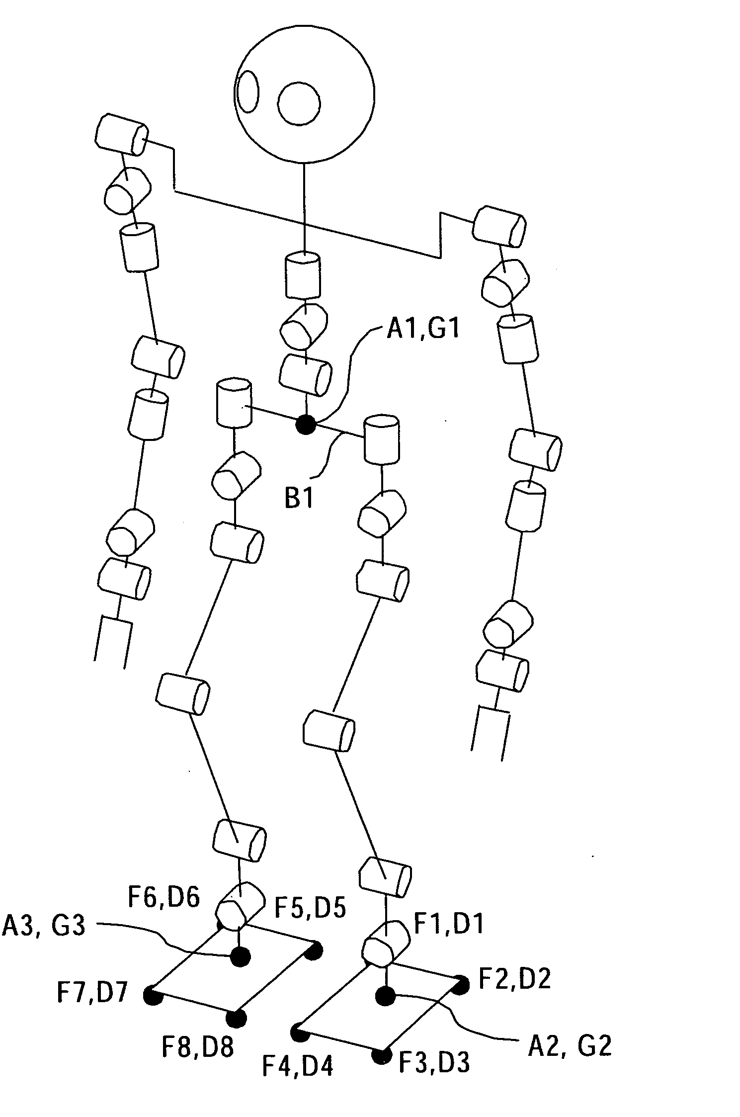 Robot device, motion control device for robot device and motion control method