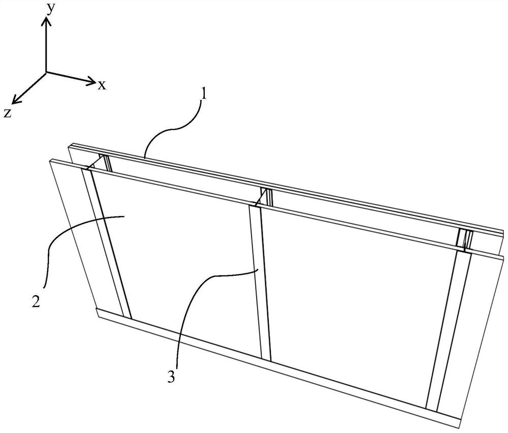 Shaftway wall and mounting method thereof