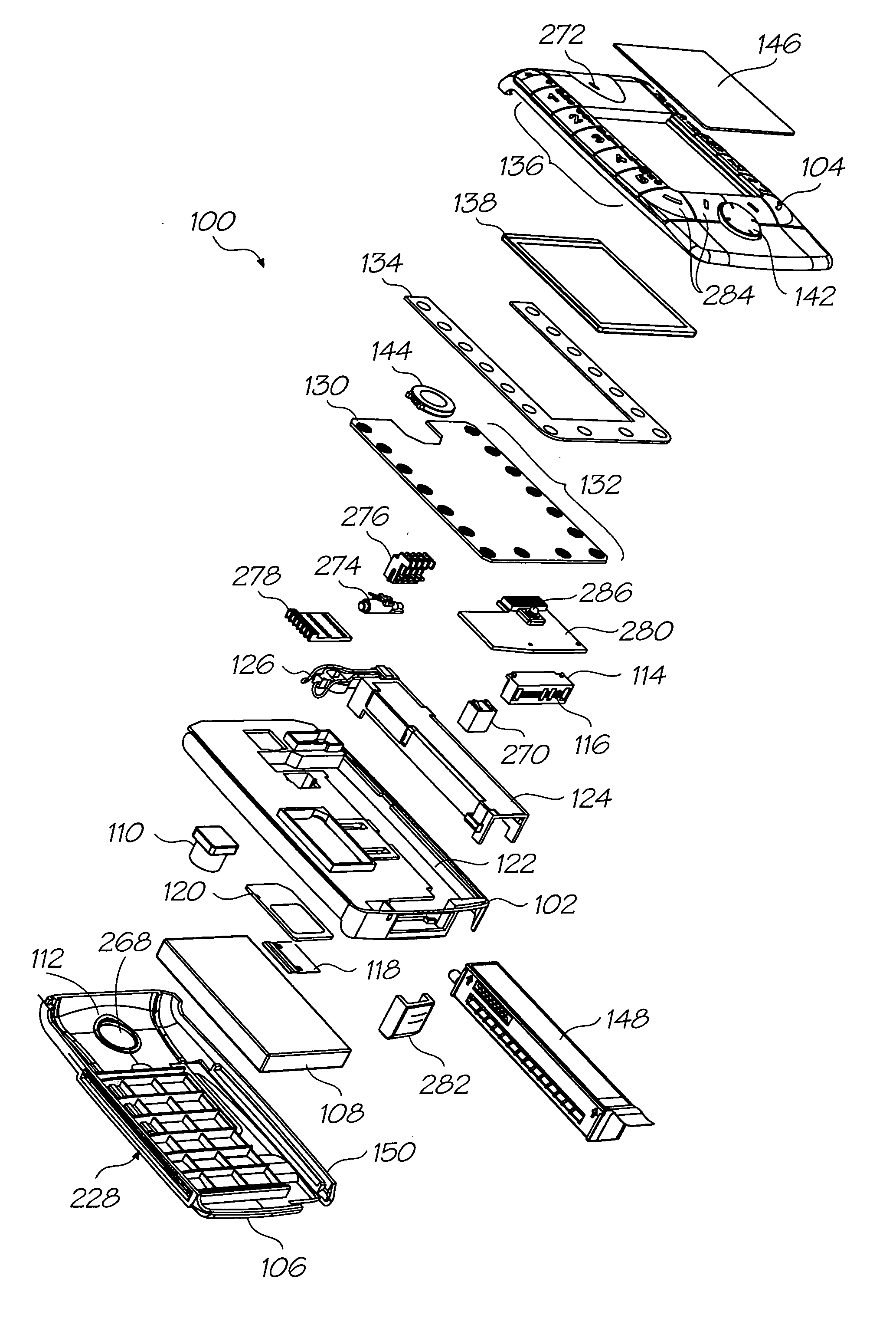 Ducting between ink outlets of sectioned ink reservoir