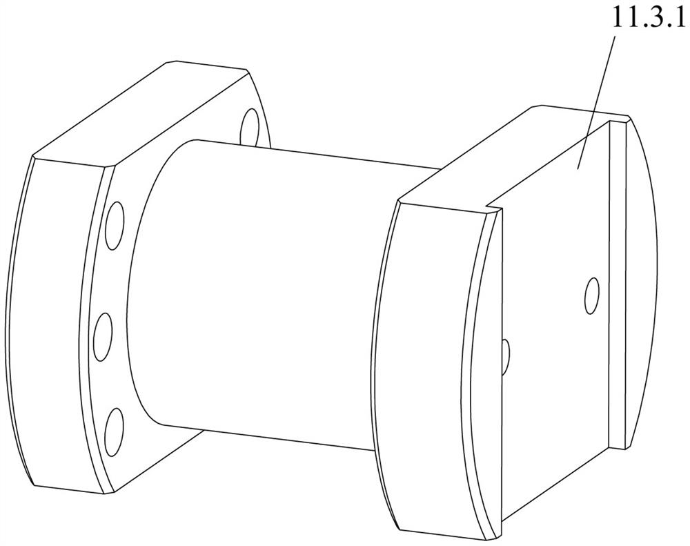 A kind of drawing arm used for profile stretch bending