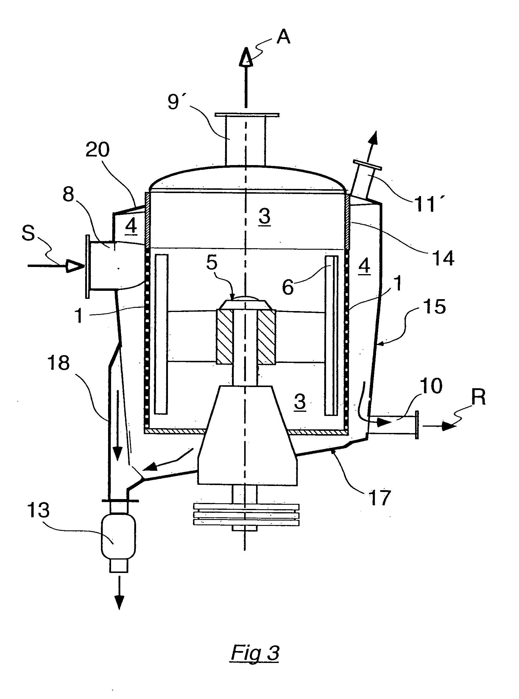 Pressurized screen for screening a fibrous suspension and use thereof