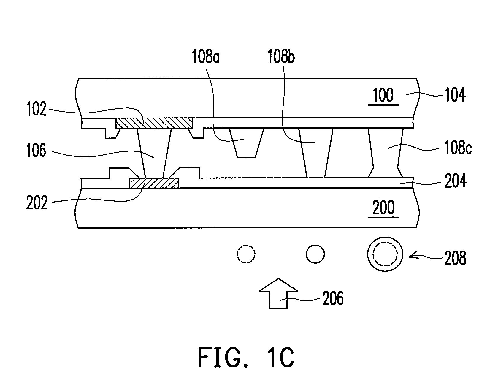 Bond quality indication by bump structure on substrate