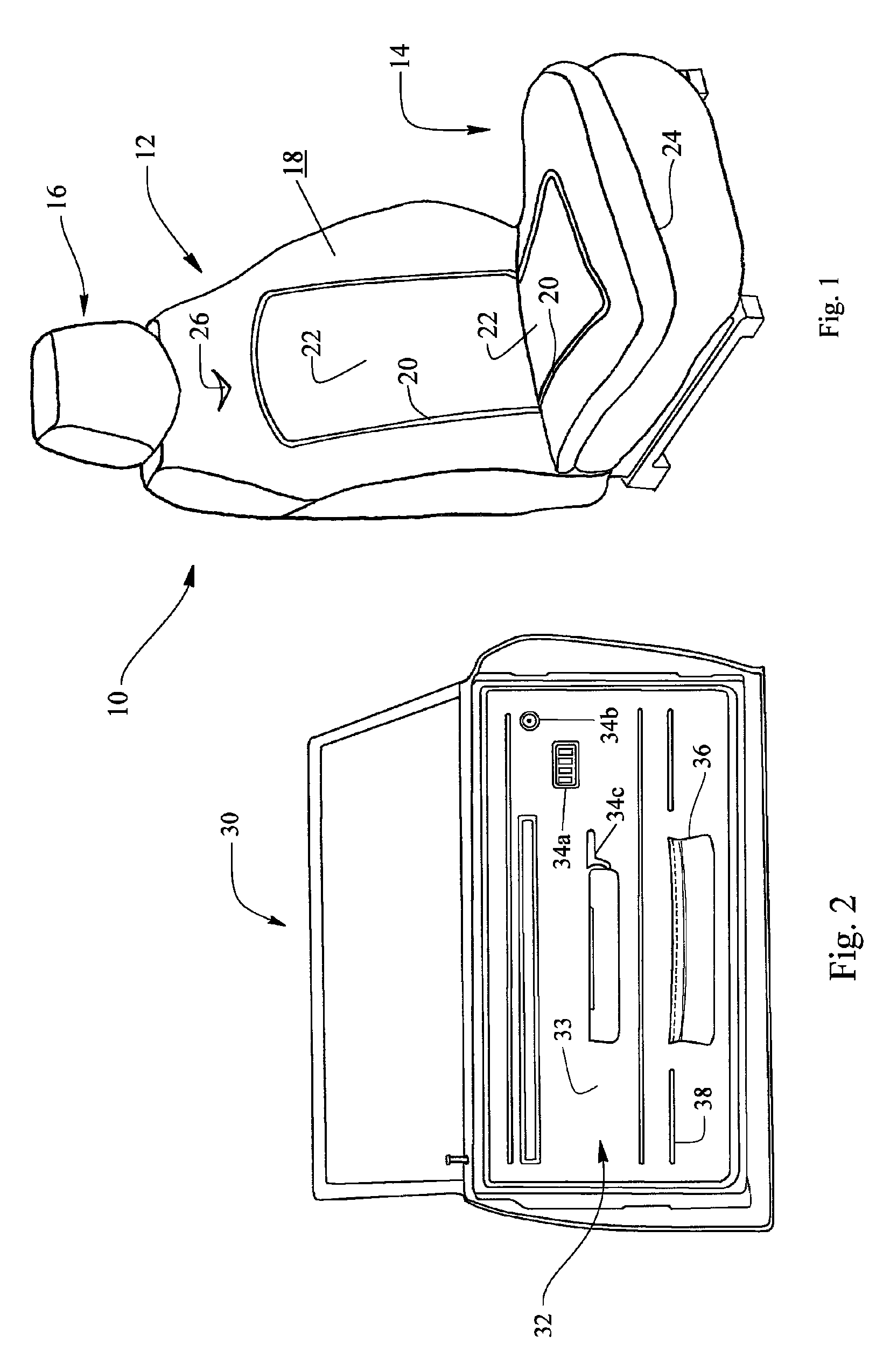 Interior components having illumination features