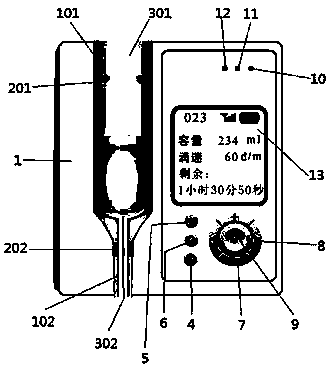 Transfusion monitor and transfusion monitoring system based on cloud service