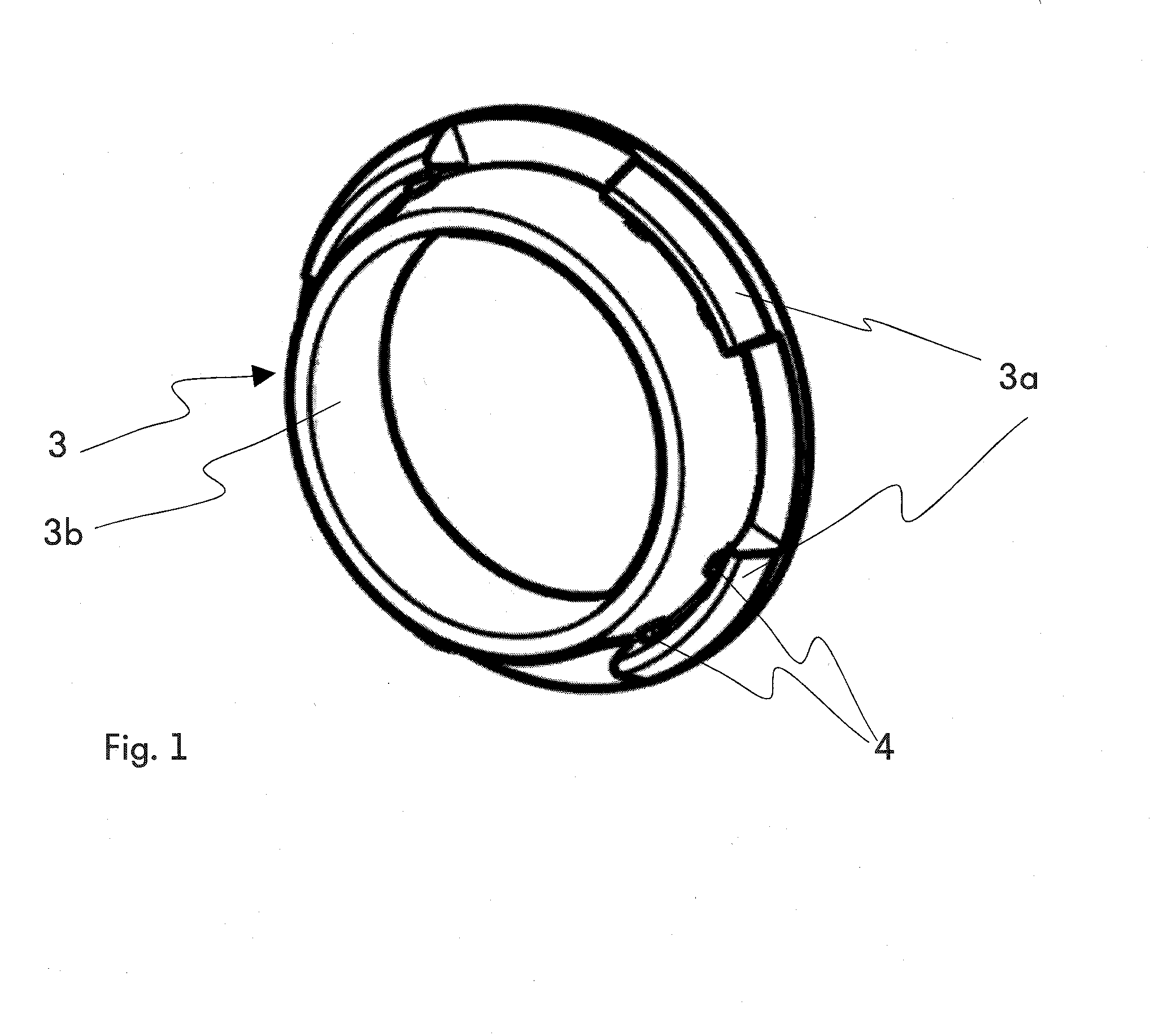 Arrangement on a component of a motor vehicle