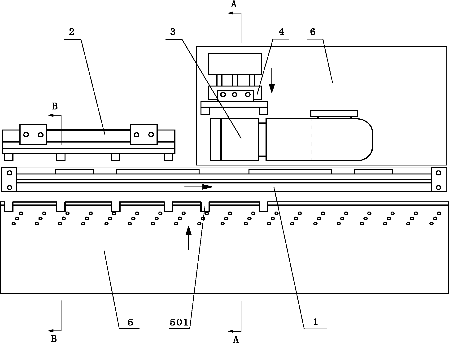 Improved buttonholing machine tool