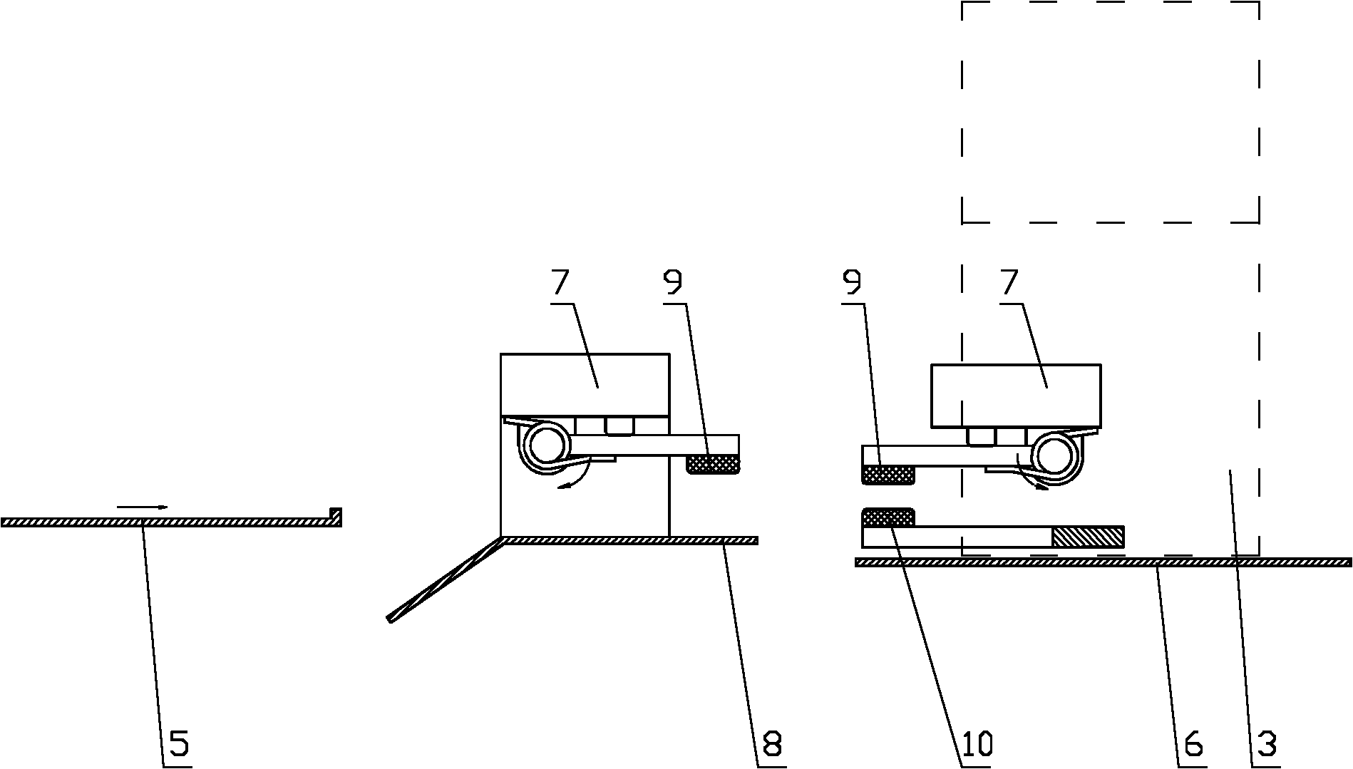 Improved buttonholing machine tool