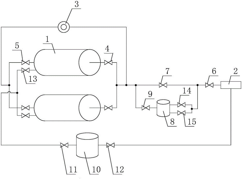 Supercritical co2 anhydrous rotary warp beam horizontal dyeing kettle and its dyeing system