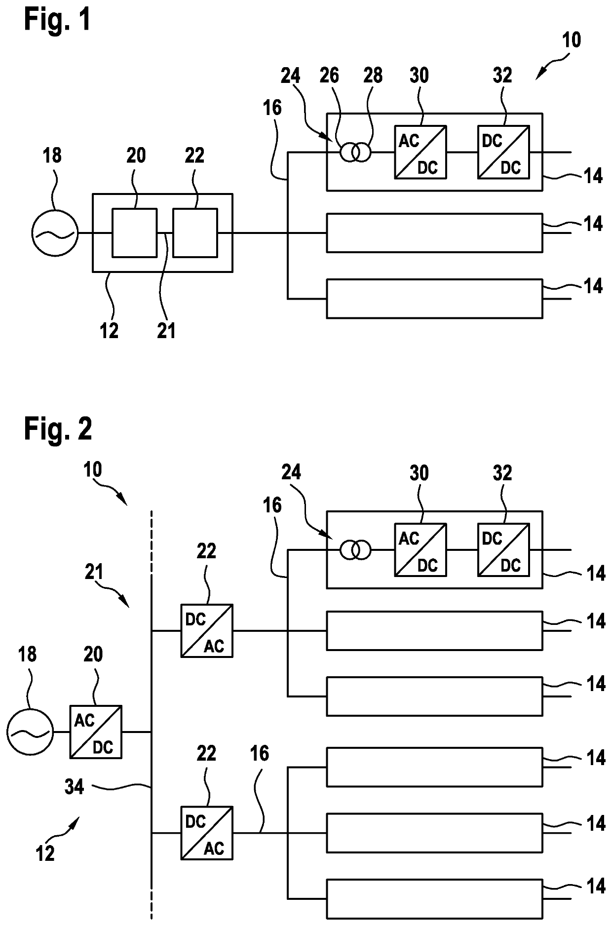 Charging Station with High Frequency Distribution Network