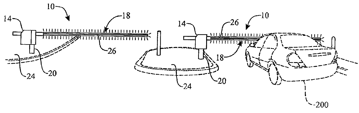 Vehicle barrier system with illuminating gate arm