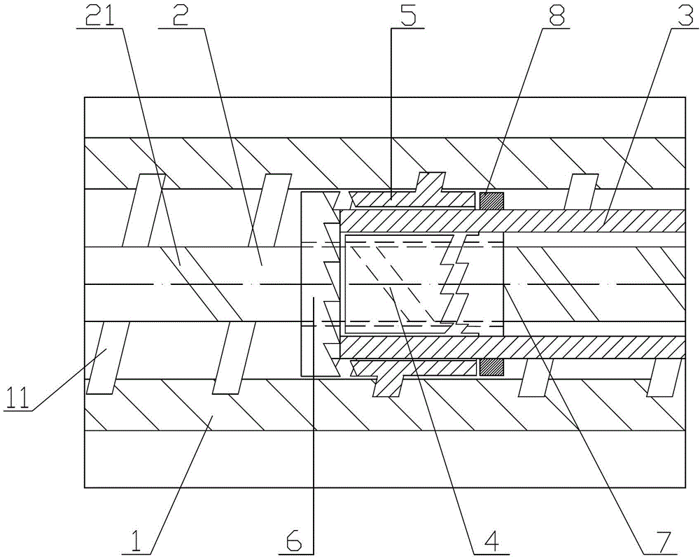 A mechanical device that converts clutch-type reciprocating translation into continuous co-rotational motion