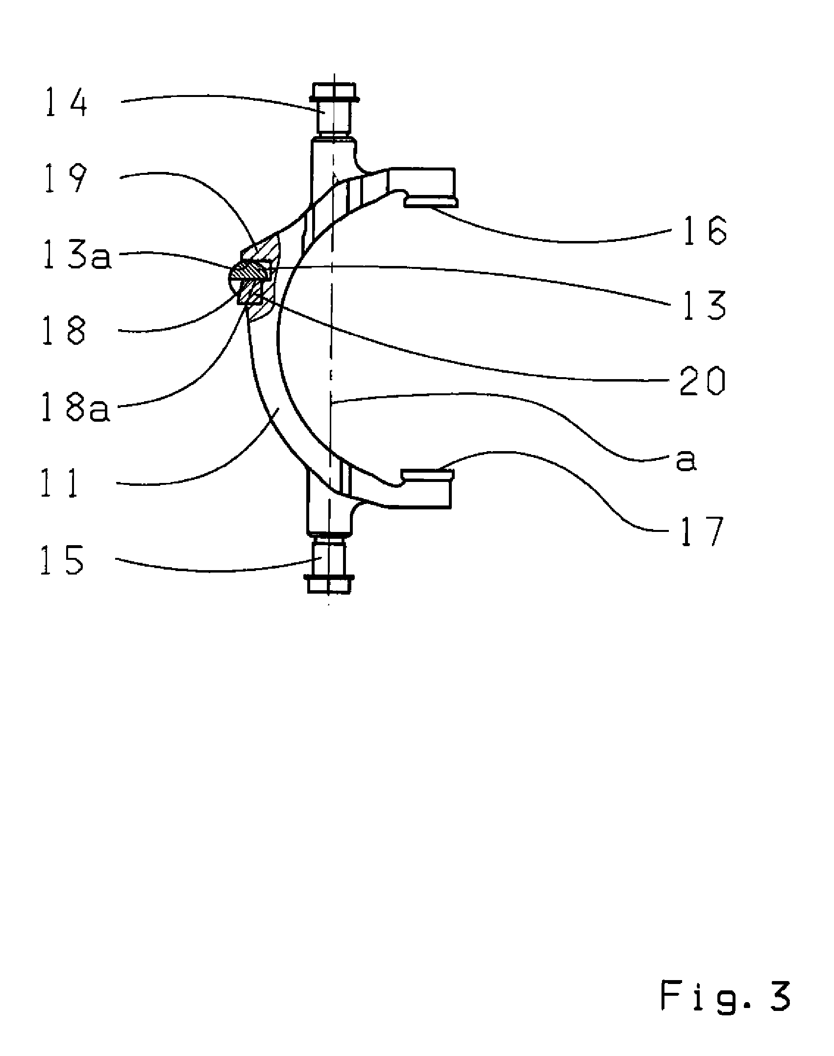 Arrangement of a gear shift fork in a transmission