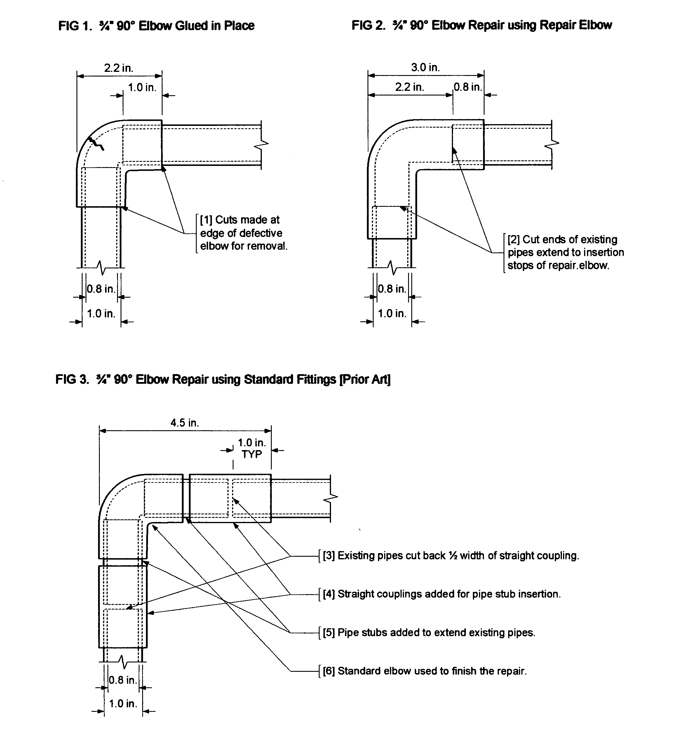 Repair pipe fittings