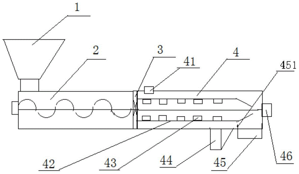 Waste paper-plastic composite paper-plastic separation and plastic-sheet granulation production system