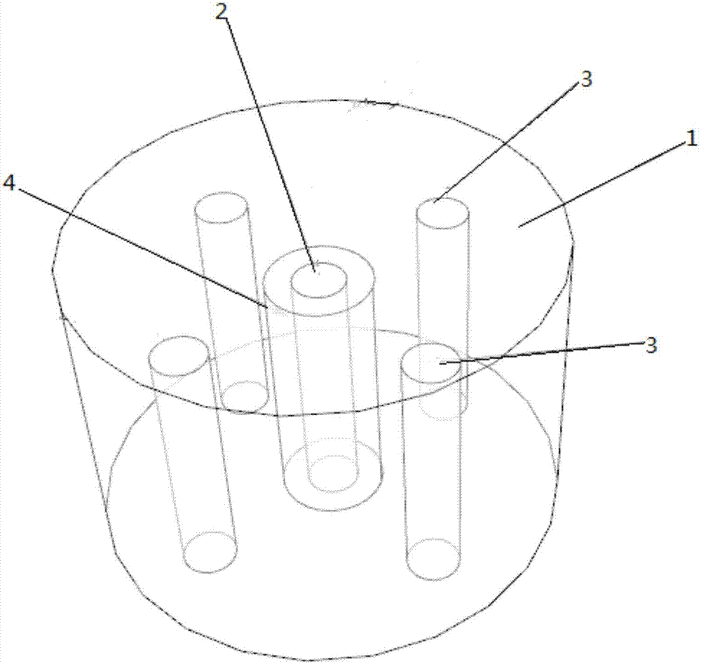 Linear frequency modulation anchor rod detection receiving and sending integral sensor and anchor rod detection method