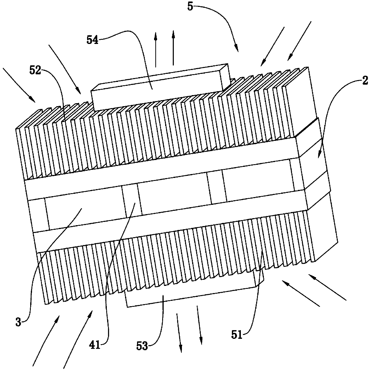 Temperature adjusting system for closed space