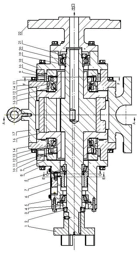 Synchronal rotary multi-phase oil-gas mixed delivery pump