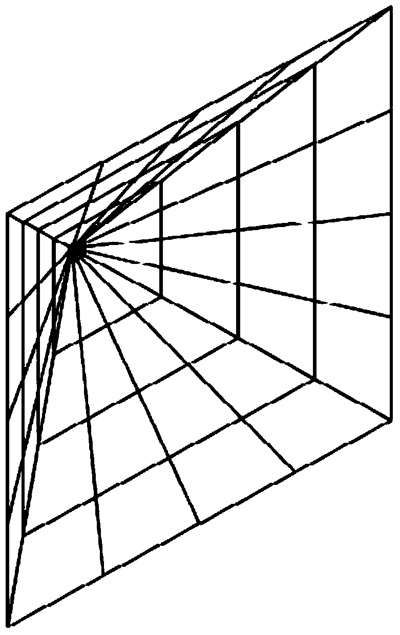 Extendable tower-shaped satellite antenna framework structure