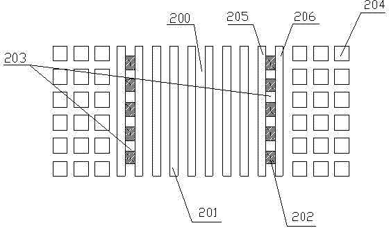 Testing structure capable of effectively testing shallow trench isolation filling capability