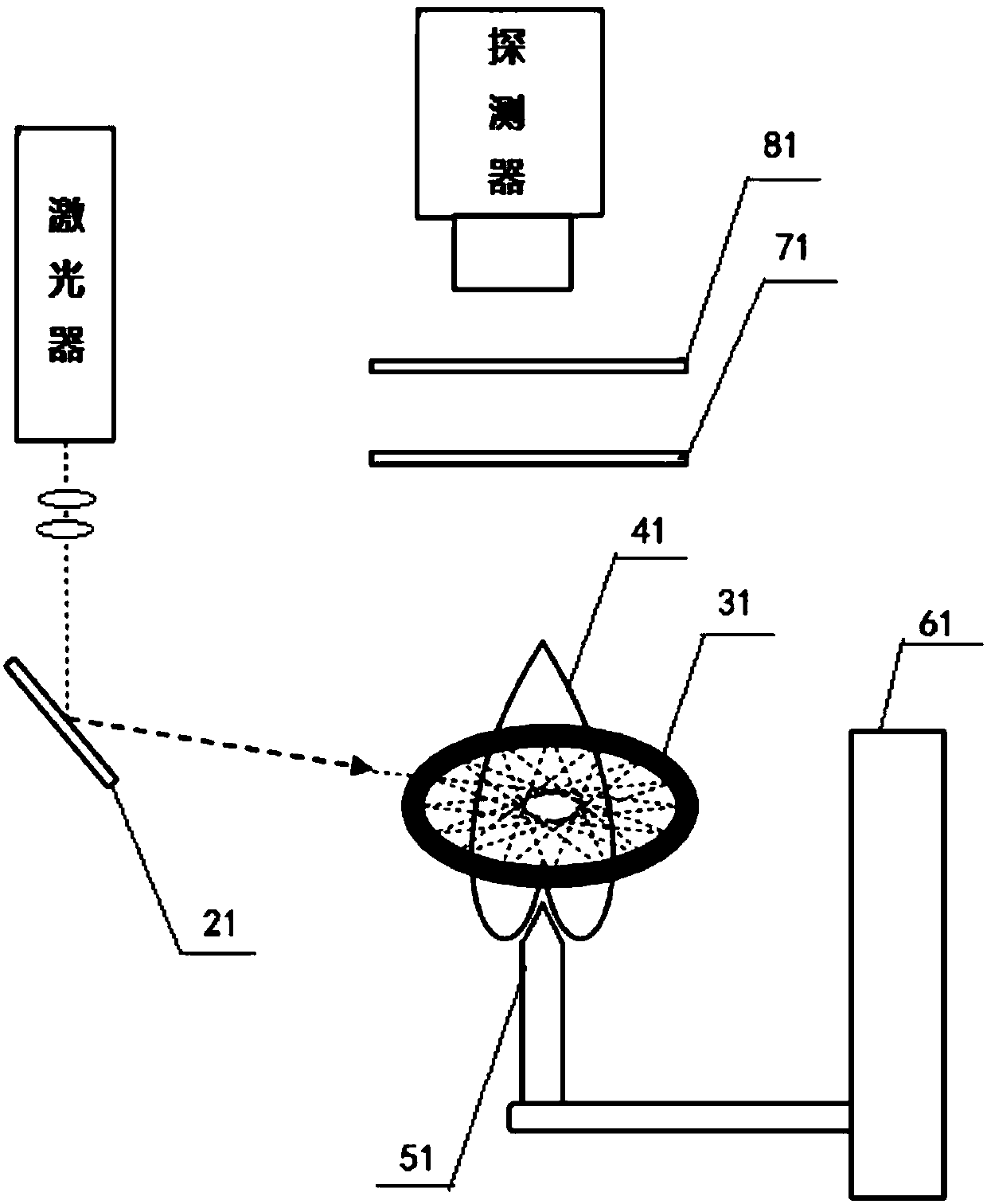 Flame detection device and method based on plif technology