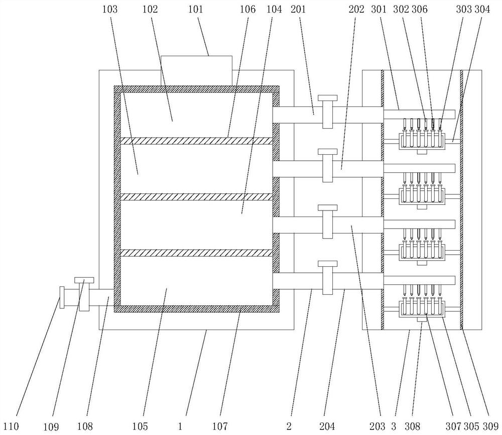 Sampling extraction device suitable for chemical raw materials