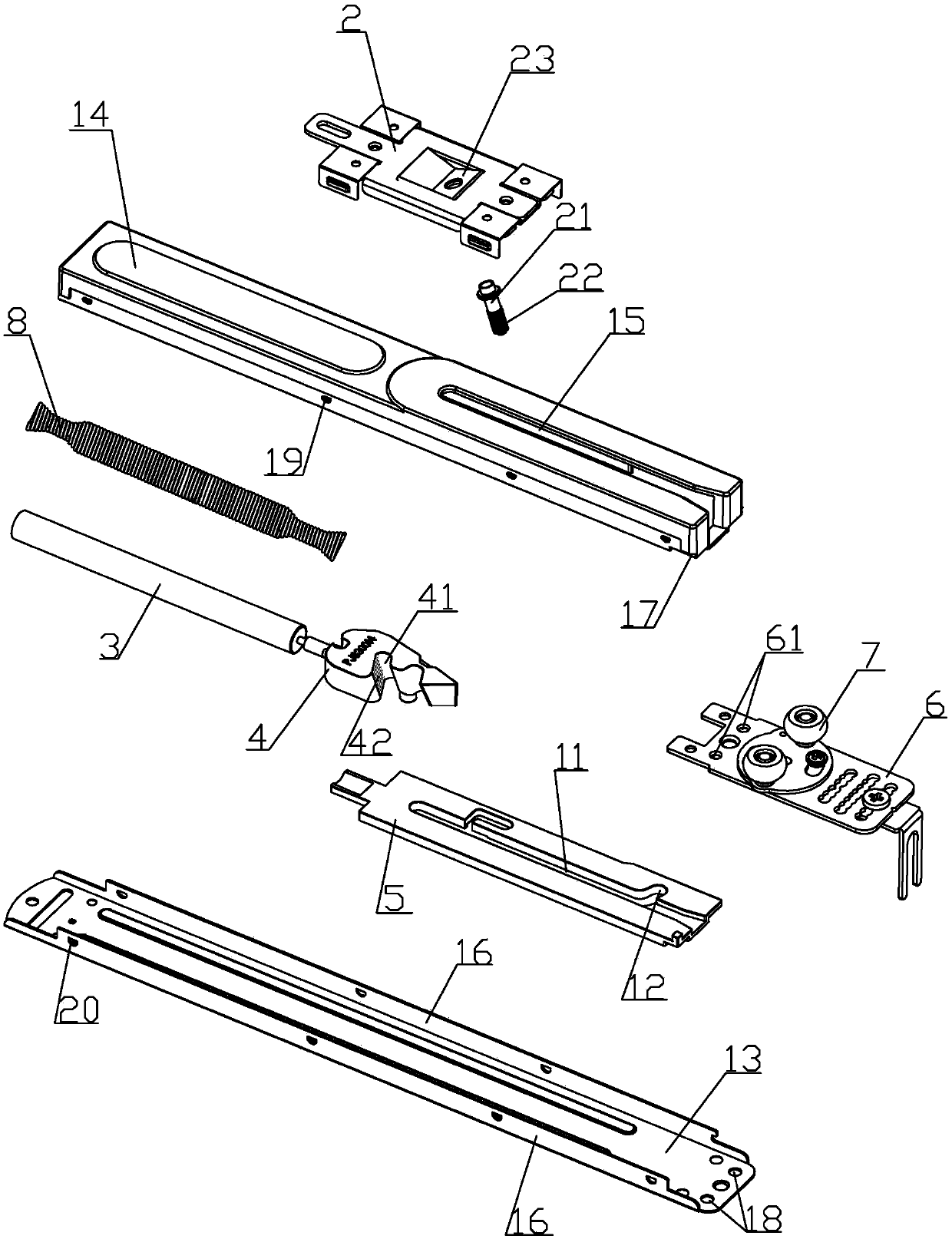 A tilting damper assembly