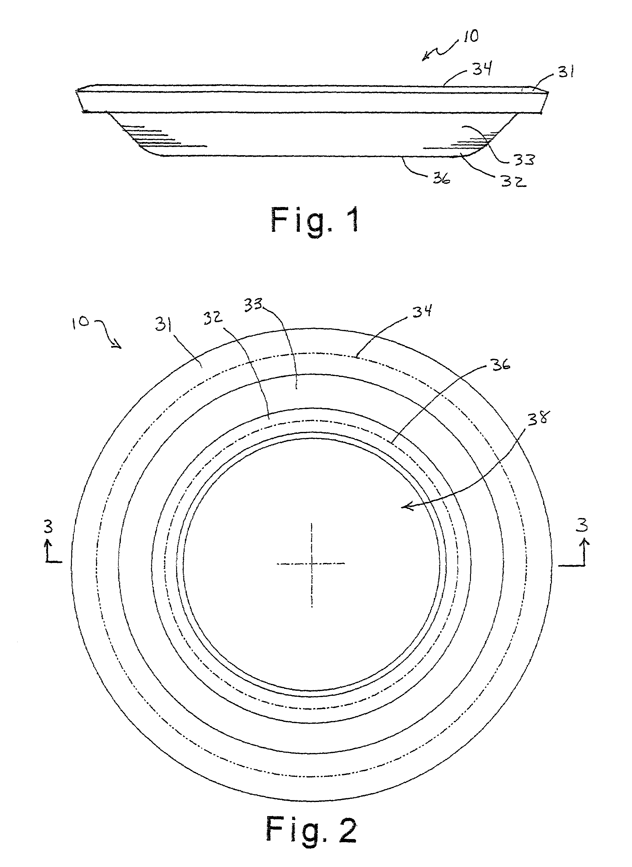 Shallow metallic s-seal