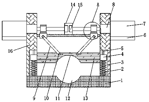 Clamping device used for automobile brake hose