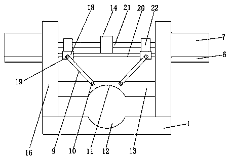 Clamping device used for automobile brake hose