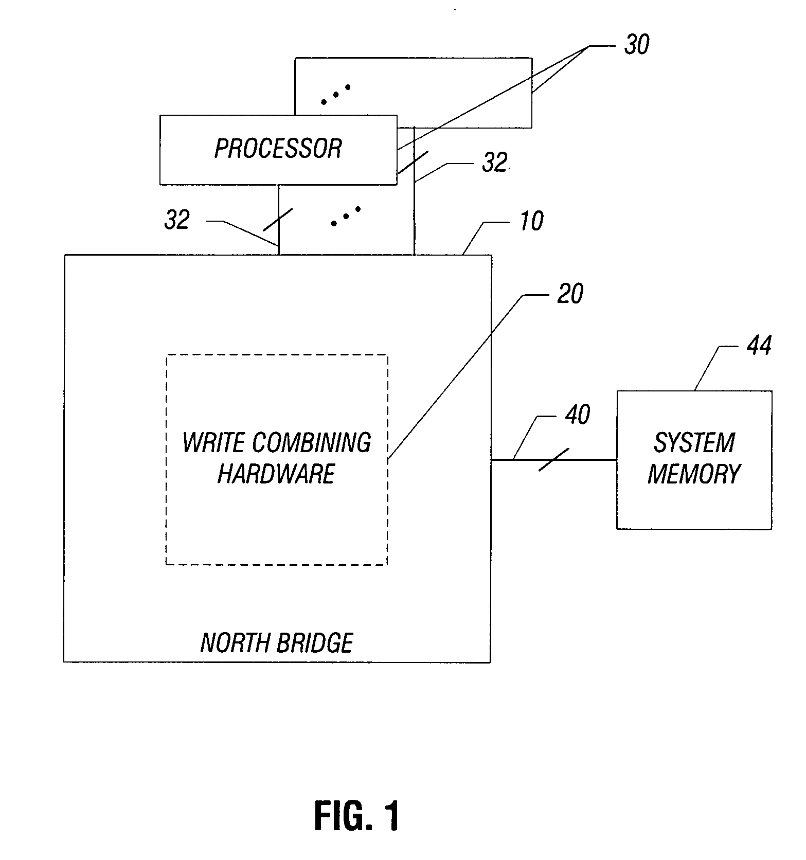 Technique and apparatus for combining partial write transactions