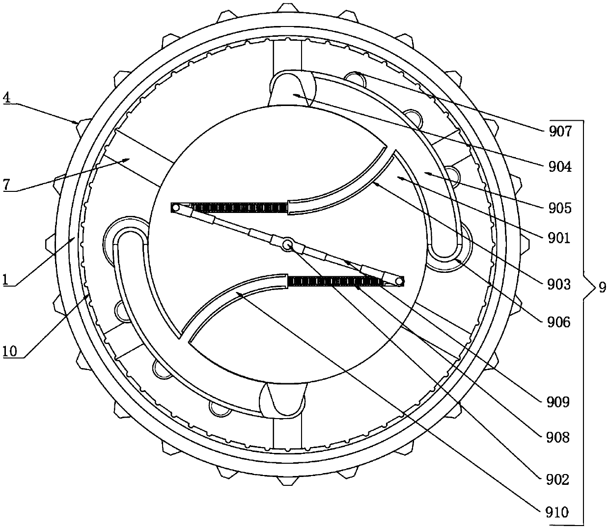 Damping rod friction coefficient regulation and control structure