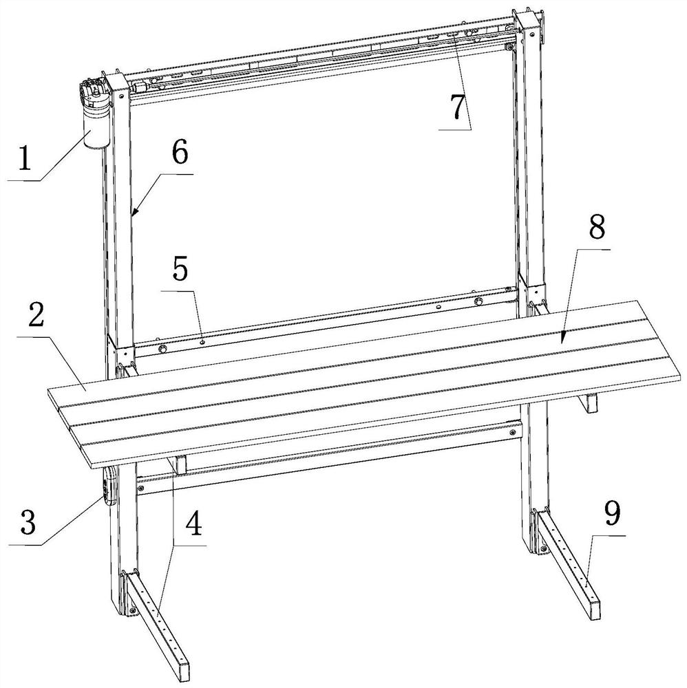 Wall-mounted lifting storage rack