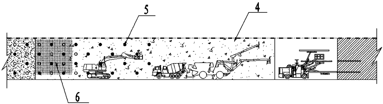 Construction method of high ground stress and basalt underground factory building cavern