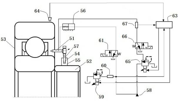 Method and device for implementing jet lubrication among rolling bearing rings