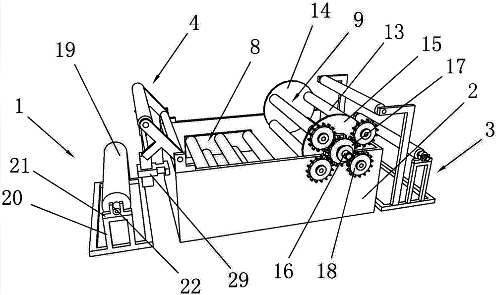 Sizing device for textile fabric