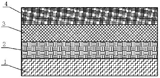 Thermal-insulation easy-care western-style clothes shell fabric capable of prevent fabric lines and carbon fiber lines from displacement