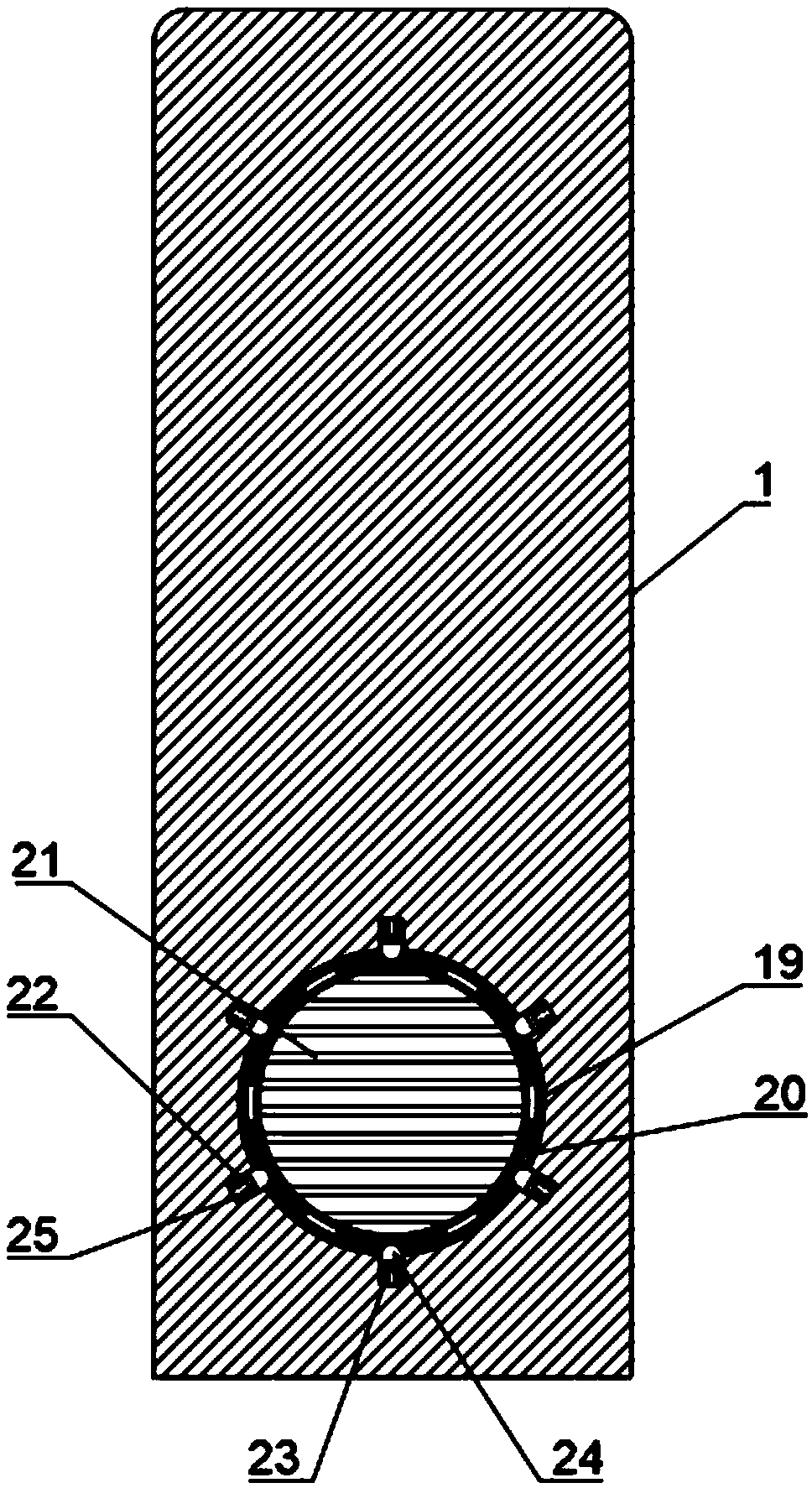 Anti-freezing defrosting device for vertical air conditioner