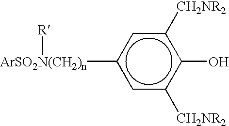 N-substituted benzyl or phenyl aromatic sulfamides compounds and the use thereof