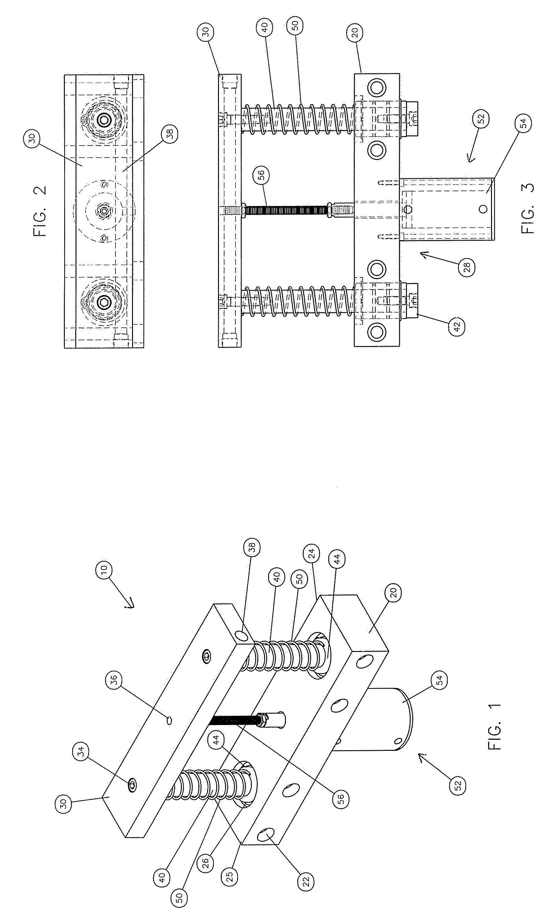 Interchangeable blow mold parison closing apparatus