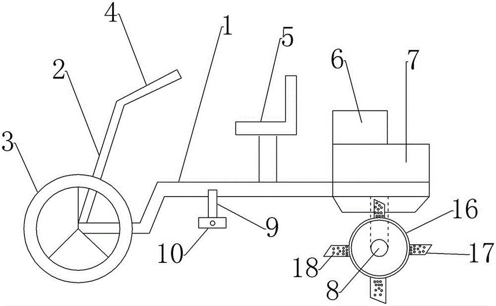 Micro-tiller convenient to clean